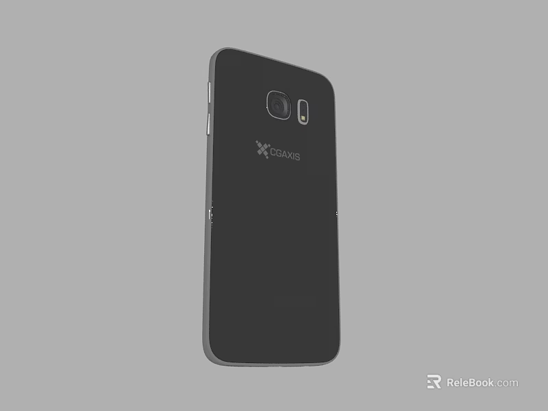 Black EXPLAY Mobile Phone Back With Dual Camera And Sleek Design 3d model 