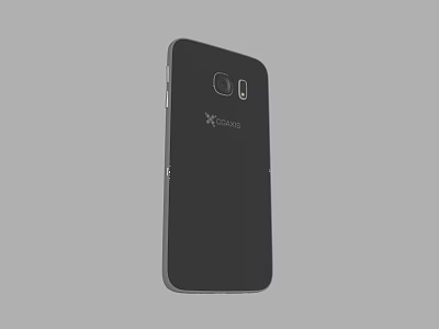 Black EXPLAY Mobile Phone Back With Dual Camera And Sleek Design 3d model