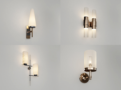 Modern wall lamp metal wall lamp combination model