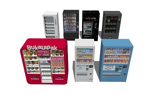 Modern vending machine beverage machine 3d model