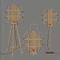 Wind floor lamp 3d model