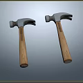 Industrial Equipment Claw Hammers With Wooden Handles And Metal Heads