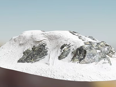 Garden Landscape With Natural Rock Formations White Stone And Gray Accents 3d model