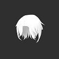 White Long Hair Wig Design with Fringe and Silky Texture