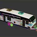 Modern LITE RV Trailer With White Black Orange Blue Accents And Roof Vents