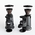 Modern Black Coffee Grinders As Essential Kitchen Appliances With Transparent Hoppers