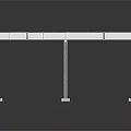 Industrial Metal Frame Structure With Steel Support Columns And Grid Beams