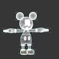 Mickey Mouse Plush Figure With Black Ears Red Gloves Red Shorts And Yellow Shoes