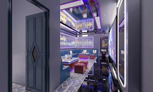 Modern KTV mobile box interior 3d model