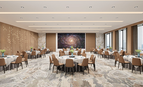 Modern Ballroom 3d model