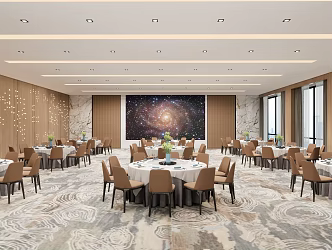 Modern Ballroom 3d model