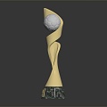 Modern Trophy World Cup Soccer Trophy Champions Trophy 3d model