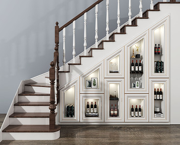 Jane Europe Stair Cabinet 3d model