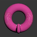 Pink Flamingo Shaped Inflatable Swim Ring for Summer Pool Water Activities