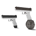 toy gun plastic water gun electric gun children's toy 3d model