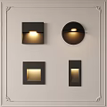 Modern induction lamp stair lamp 3d model