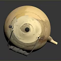 Ceramic Beige Teapot With Black Handle And Lid For Daily Household Use