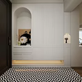 Elegant French Style Open Living And Dining Room Interior With Exquisite Decor And Cozy Furniture