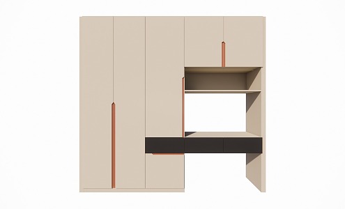 Wardrobe Desk Type 3d model