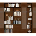 Modern Bookcase Middle Ancient Bookcase Bookshelf 3d model