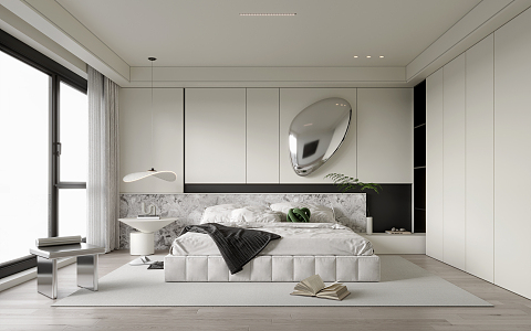 Modern Bedroom Home Master Bedroom 3d model