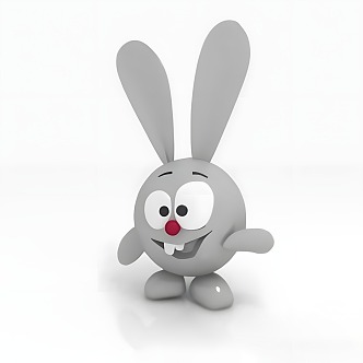 cartoon rabbit animation character ip jewelry pendant plush toy doll 3d model