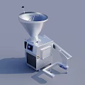 Industrial Processing Equipment With Funnel Shaped Top Control Panel And Stainless Steel Construction