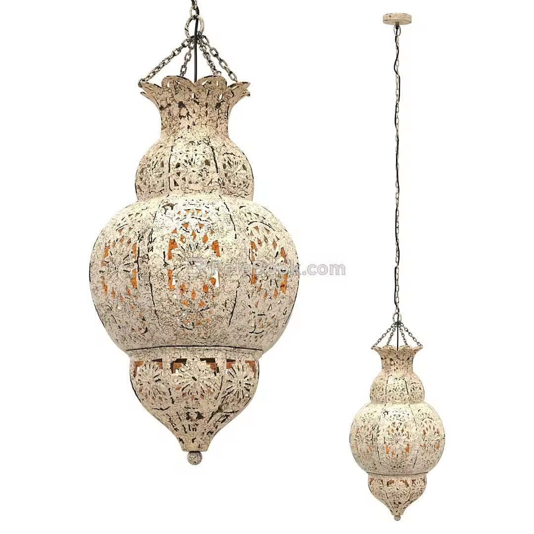 Nordic Simple Chandelier 3d model