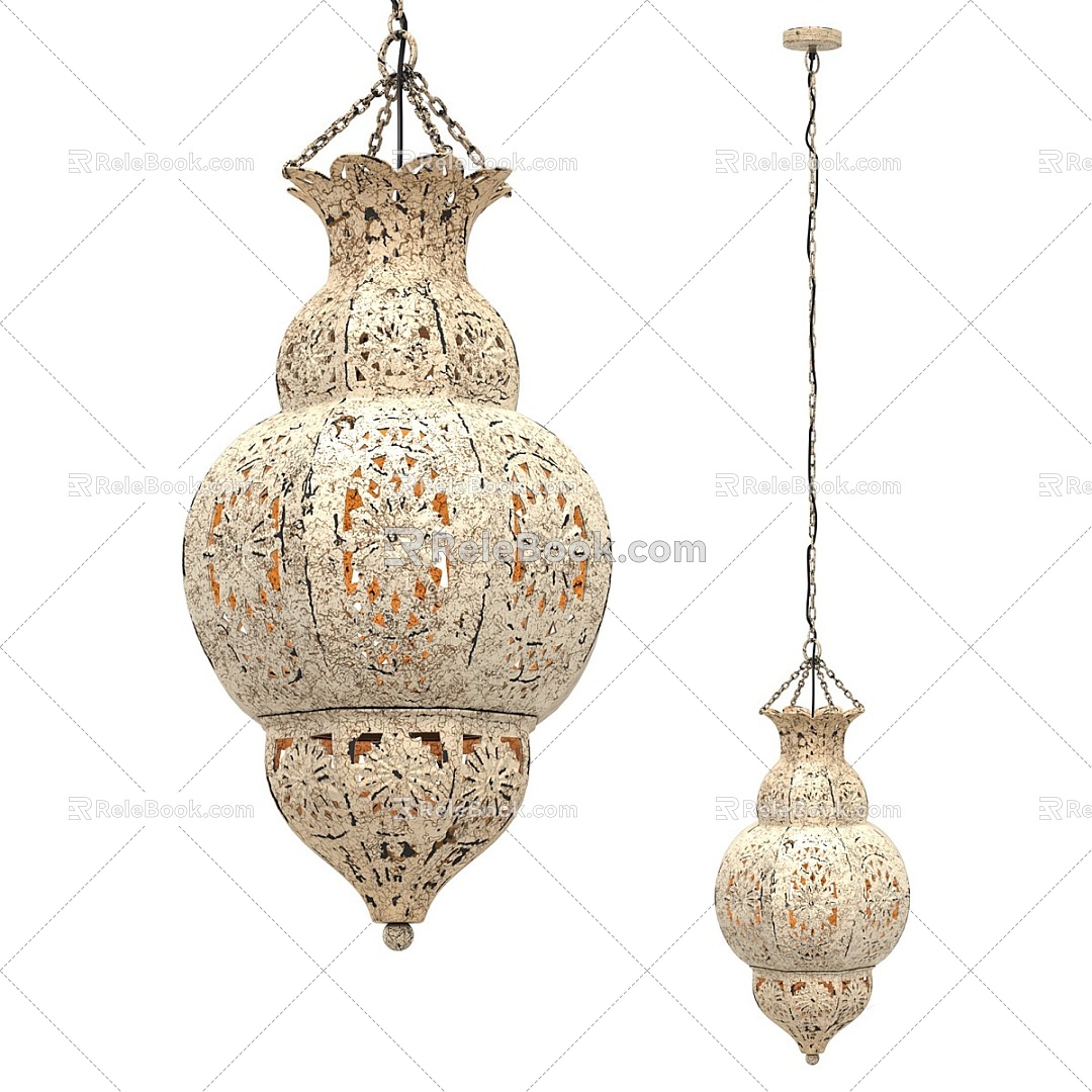 Nordic Simple Chandelier 3d model