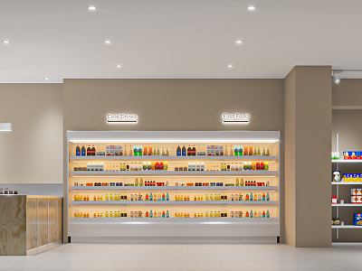 Modern Convenience Store 3d model