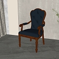 American leather single chair 3d model