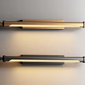 Modern Minimalist Wall Lamps With Sleek Metal Design In Gold And Black Finishes