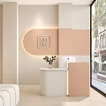 Elegant Hair And Beauty Salon Interior With Comfortable Chairs Mirrored Walls And Floral Decor
