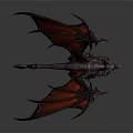 Red Dragon Game Movie Character With Mythical Wings And Scaled Body