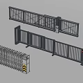 Public Facilities Metal Railings And Gates With Safety Features For Public Spaces