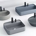 Nordic wash basin counter basin simple counter basin wash basin 3d model