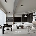 Modern Living Room Interior Design With White Sofa Black Coffee Table And Large Window Blinds