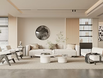 modern living room 3d model