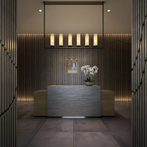 New Chinese Front Desk 3d model