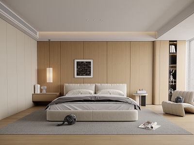 Light Luxury Home Bedroom Master Bedroom model