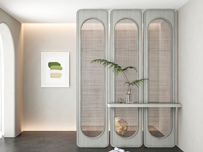 French glass partition model