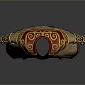 Ornate Red and Gold Robe with Intricate Traditional Patterns and Elegant Design