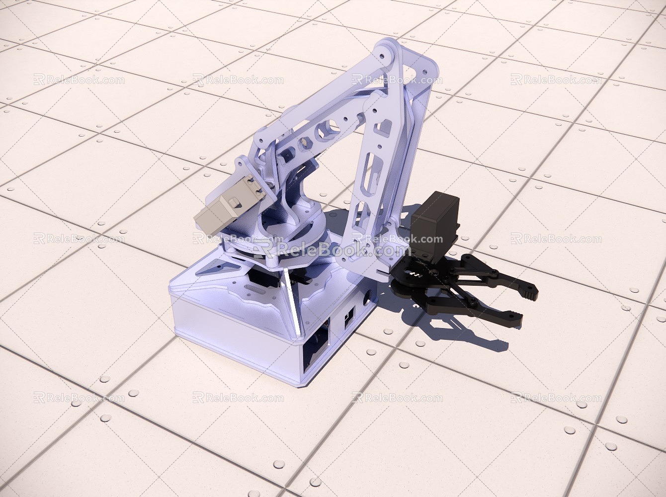 Mechanical arm 3 degrees of freedom 3d model