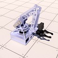 Mechanical arm 3 degrees of freedom 3d model