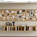 Post-it Notes Photo Wall Decorations Pendant Message Board Black 3d model
