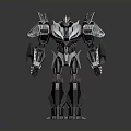 Futuristic Humanoid Robot With Complex Mechanical Parts Metallic Texture And Sci-Fi Design