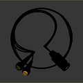 High Quality Black Automotive Electrical Cable Connector With Plug Pins And Wiring