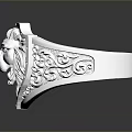 Silver Lion Head Designed Ring As Men's Fashion Accessory With Intricate Patterns