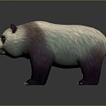 Modern Panda Cartoon Panda Bear 3d model