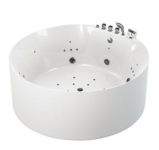 Round Bathtub Modern Bathtub 3d model